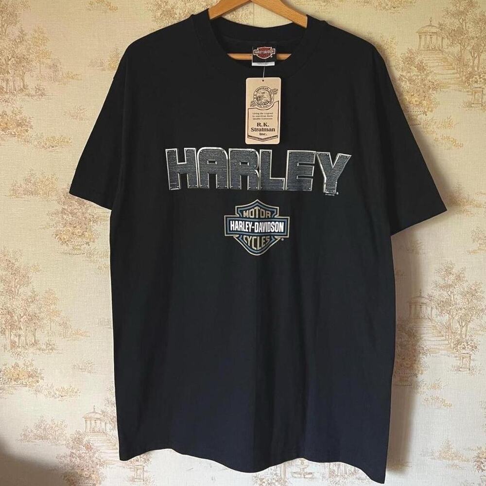 NWT Vintage 90s Harley-Davidson Tee | Walters Bros Peoria | Size L